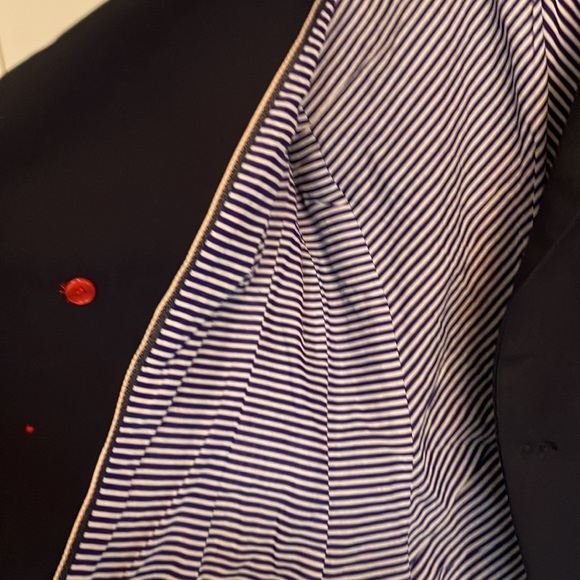 TRF Zara Collection navy double breasted jacket with gold buttons - Picture 10 of 16